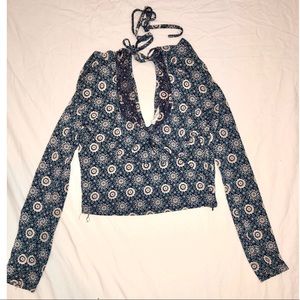 Long Sleeve V-Neck Top